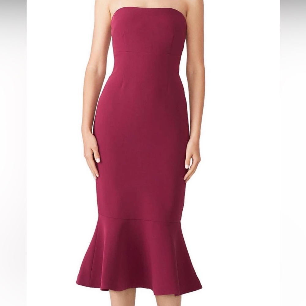 Cinq a sept strapless dress